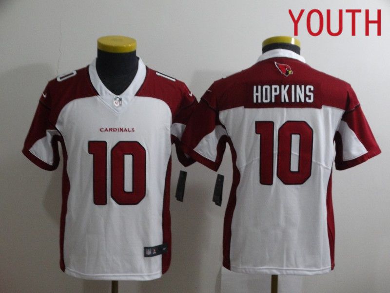 Youth Arizona Cardinals #10 Hopkins White Nike Limited Vapor Untouchable NFL Jerseys